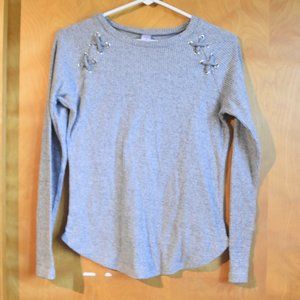 No Boundaries - Large - Gray - Sweater